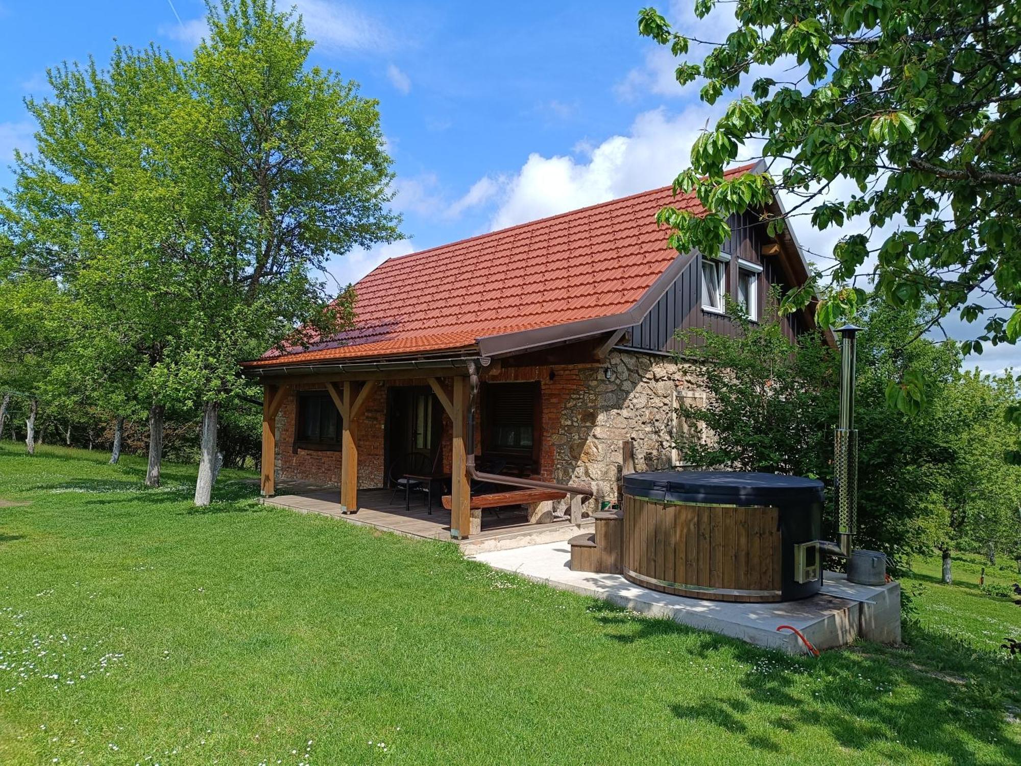 Holiday Home "Sleme" With Jacuzzi, Big Garden And Arbor With Fireplace Skrad Exterior foto